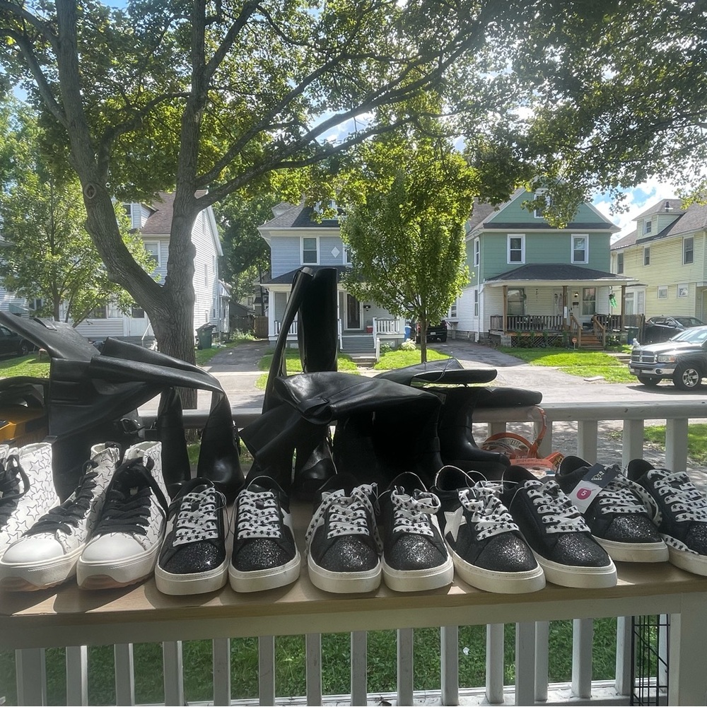 Stylish Black and White Kids Sneakers